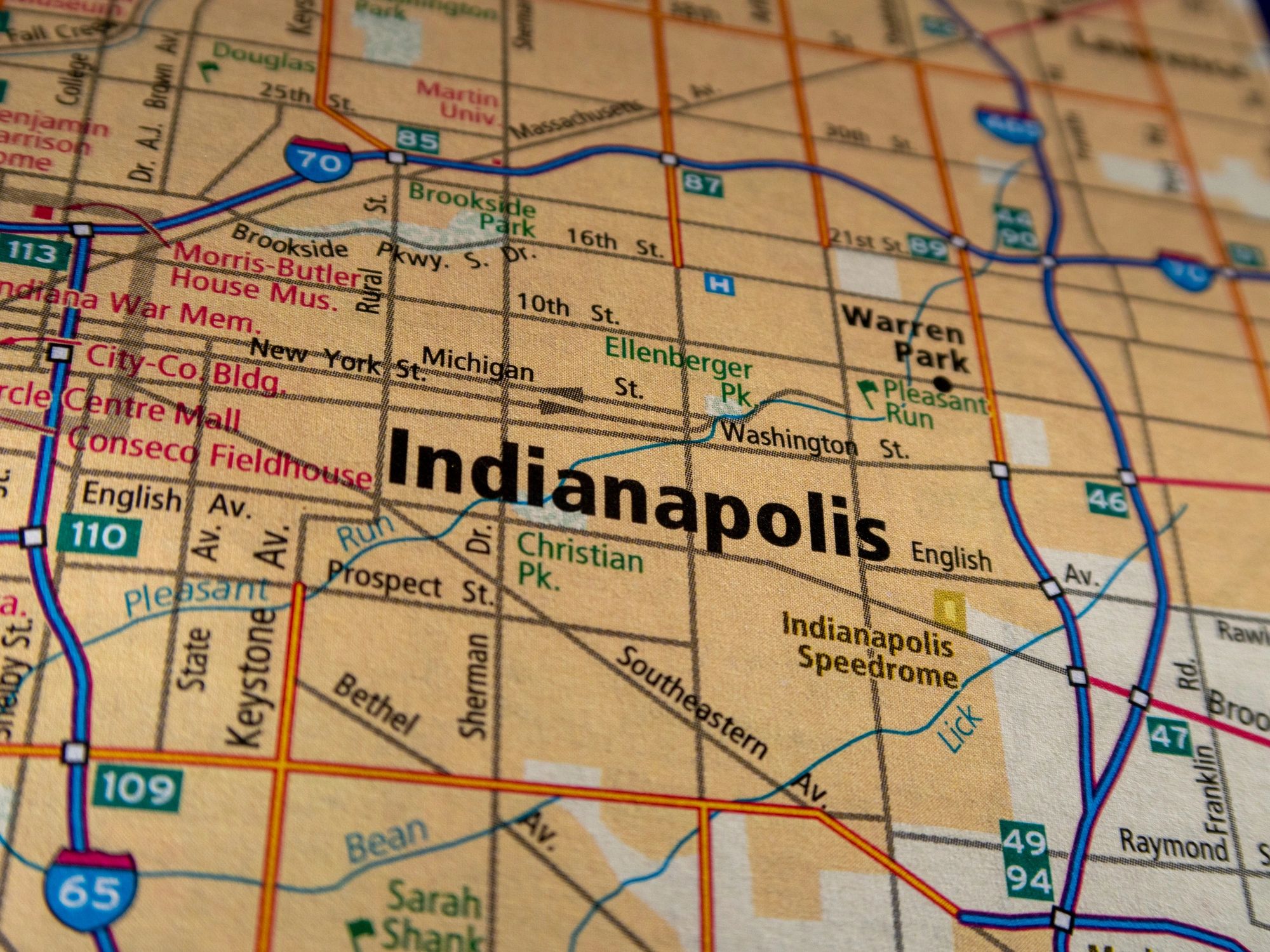 Indianapolis map location